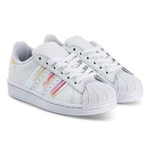 adidas Originals Superstar Sneakers White and Iridescent 36 (UK 3.5)