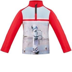 Poivre Blanc Baselayer Top With Print Red 2 Years