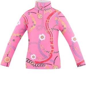 Poivre Blanc Printed Baselayer Top Pink 2 Years