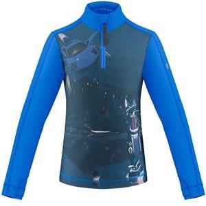 Poivre Blanc Baselayer Top With Print Blue 10 Years