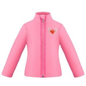Poivre Blanc Embroidered Fleece Jacket Pink 2 Years