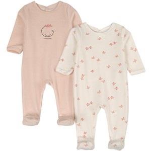Absorba 2-Pack Footed Baby Bodies Pink