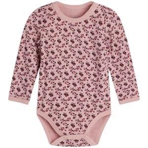 Hust&Claire Badia Printed Baby Body Dusty Rose 56 cm
