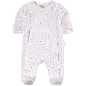 Carrément Beau Dotted Footed Baby Body White 1 Month