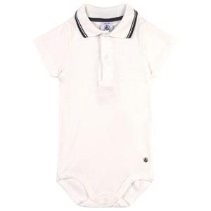 Petit Bateau Baby Body With Collar Cream 3 months