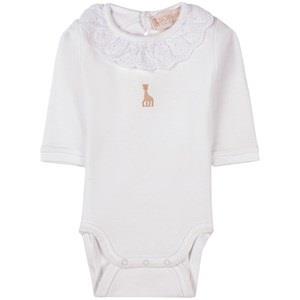 Sophie The Giraffe Lace Baby Body White 2 Months