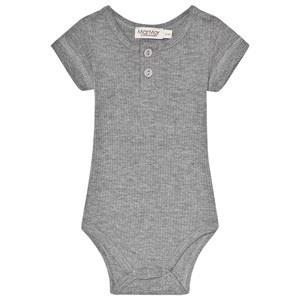 MarMar Copenhagen Rib Baby Body Gray Melange 0-2 months/56cm