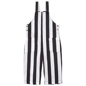 Marques Almeida Striped Overalls Black/White 5 years
