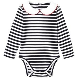 Jacadi Ted Striped Baby Body White 12 Months