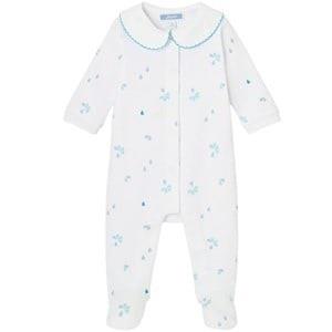 Jacadi Malice Printed Footed Baby Body White 6 Months