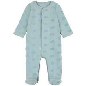 Absorba Polka Dot Footed Baby Body Blue 3 Months