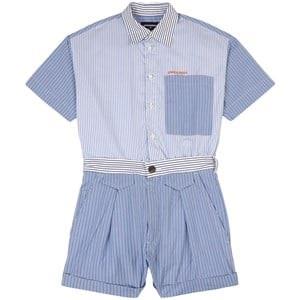 Dsquared2 Striped Branded Jumpsuit Blue 8 Years
