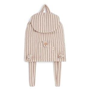 garbo&friends Striped Padded Backpack Beige Clothing Foot - One Size