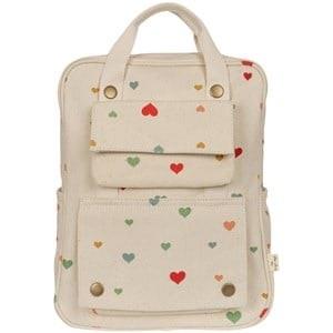 Konges Sløjd Malie Heart Printed Backpack Beige One Size