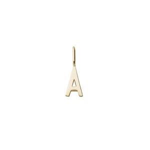 Design Letters Gold Letter Charm 10 mm - A One Size