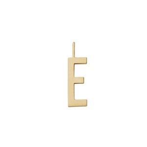 Design Letters Gold Letter Charm 16 mm - E One Size