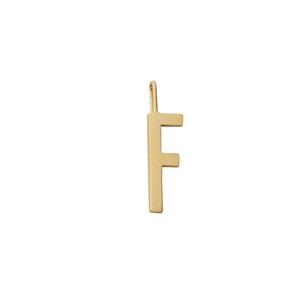 Design Letters Gold Letter Charm 16 mm - F One Size