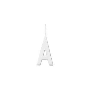 Design Letters Silver Letter Charm 16 mm - A One Size