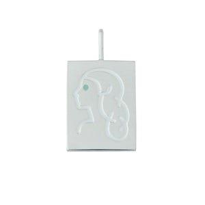 Design Letters Virgo Necklace Charm Silver One Size