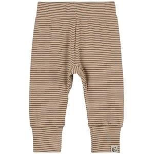 Gullkorn Villvette Striped Baby Pants Sand 68 cm