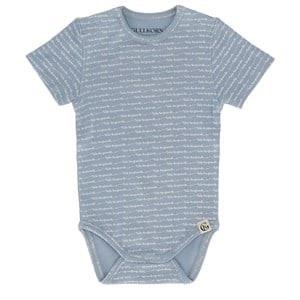 Gullkorn Spurven Printed Baby Body Light Blue 74 cm