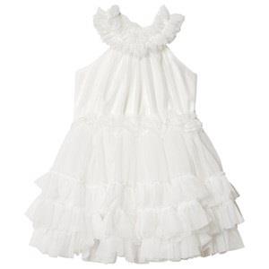 DOLLY by Le Petit Tom Ruffled Chiffon Dance Dress Dress Off-white Newb...