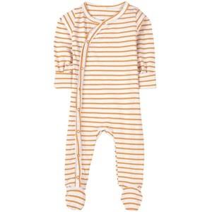 A Happy Brand Striped Footed Baby Body Yellow 50/56 cm