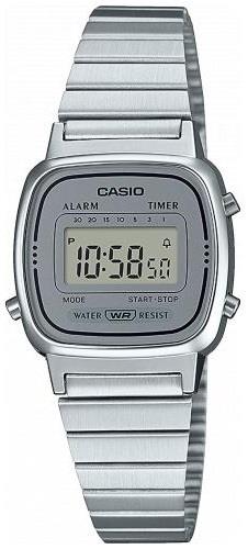 Casio Naisten kello LA670WEA-7EF Collection LCD/Teräs 30.3x24.6 mm
