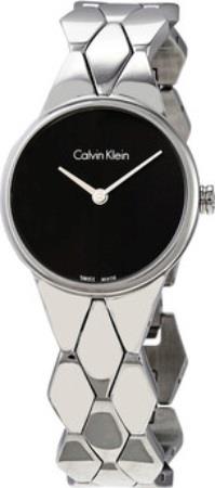 Calvin Klein Naisten kello K6E23141 Dress Musta/Teräs Ø28 mm