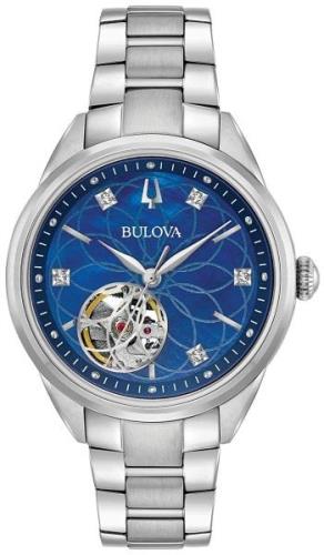 Bulova Naisten kello 96P191 Diamond Sininen/Teräs Ø34.5 mm