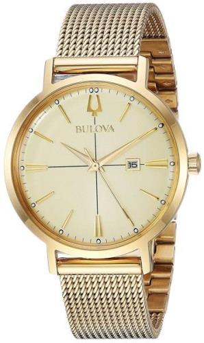 Bulova Naisten kello 97M115 Dress Samppanja/Kullansävytetty teräs