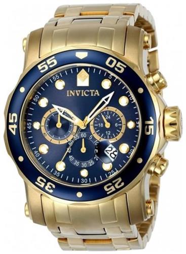 Invicta Miesten kello 23651 Pro Diver Sininen/Kullansävytetty teräs