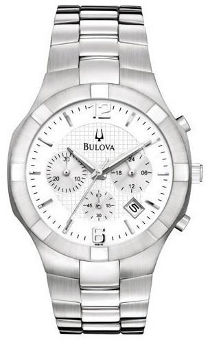 Bulova Miesten kello 96B146 Bracelet Hopea/Teräs Ø43 mm