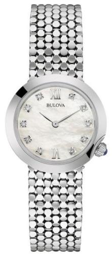 Bulova Naisten kello 96P163 Diamond Hopea/Teräs Ø28 mm