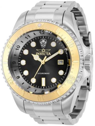 Invicta Miesten kello 38016 Hydromax Musta/Teräs Ø52 mm