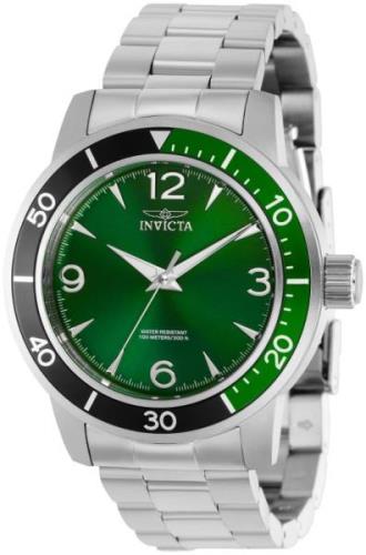 Invicta Miesten kello 38519 Specialty Vihreä/Teräs Ø45 mm