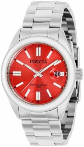 Invicta Naisten kello 38475 Pro Diver Punainen/Teräs Ø38 mm