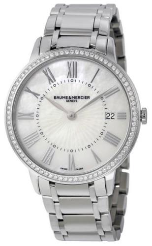 Baume & Mercier Naisten kello 10227 Classima Valkoinen/Teräs