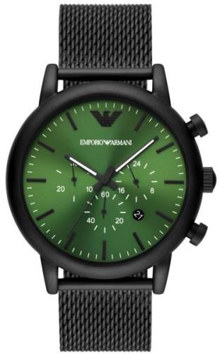 Emporio Armani Miesten kello AR11470 Luigi Vihreä/Teräs Ø46 mm