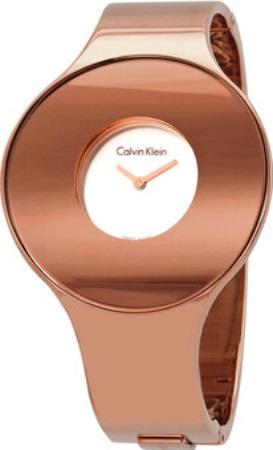 Calvin Klein Naisten kello K8C2M616 Valkoinen/Punakultasävyinen Ø38