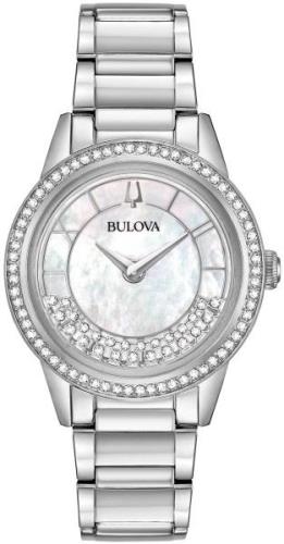 Bulova Naisten kello 96L269 Valkoinen/Teräs Ø32.5 mm