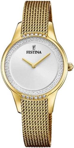 Festina Naisten kello F20495-1 Hopea/Kullansävytetty teräs Ø30 mm