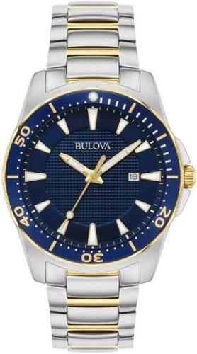 Bulova Miesten kello 98B329 Sininen/Kullansävytetty teräs Ø42 mm