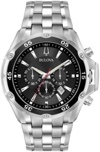 Bulova Miesten kello 98B333 Musta/Teräs Ø45 mm