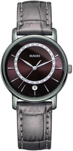 Rado Naisten kello R14064735 Diamaster Ruskea/Nahka Ø33 mm