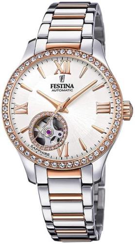 Festina Naisten kello F20487-1 Hopea/Punakultasävyinen Ø34 mm