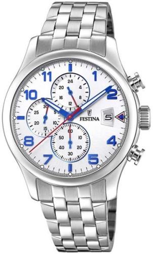 Festina Miesten kello F20374-4 Hopea/Teräs Ø43 mm