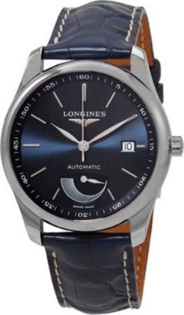 Longines Miesten kello L2.908.4.92.0 Master Sininen/Nahka Ø40 mm