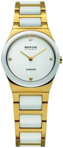 Bering Naisten kello 32230-701 Ceramic Valkoinen/Kullansävytetty