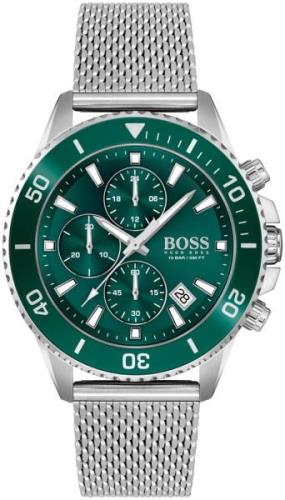 Hugo Boss Miesten kello 1513905 Admiral Vihreä/Teräs Ø46 mm